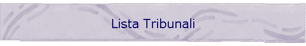 Lista Tribunali